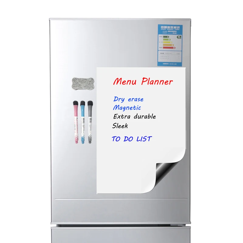 A3 Magnetic Calendar for Fridge - Dry Erase Whiteboard for Refrigerator - Perfect Planner Kitchen Office with 3 Pen