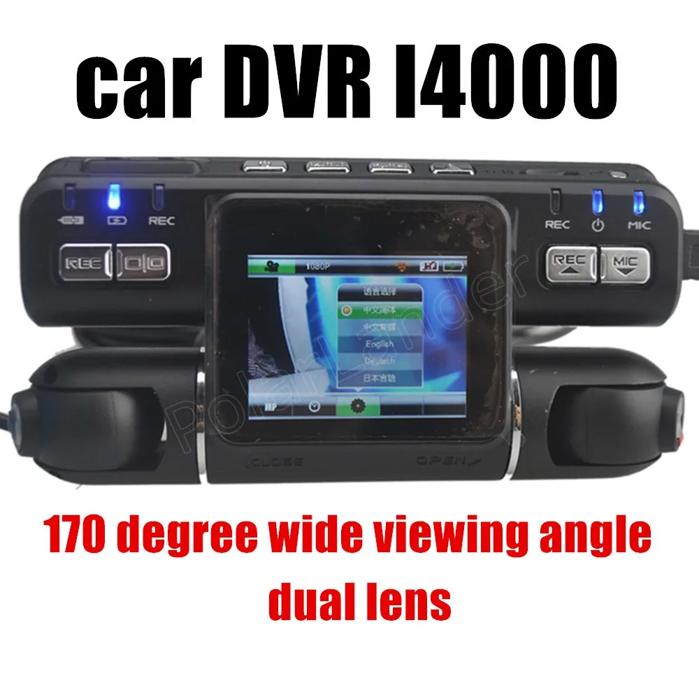 

Allwinner A20 2x170 degree wide viewing angle dual lens G-Sensor car DVR video recorder camcorder