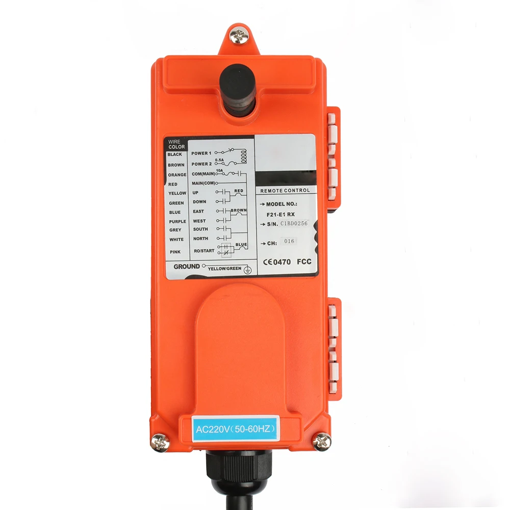 industrial remote controller 18-65V.65-440V  1 receiver Hoist industrial  wireless Crane Radio Remote System F21-E1B