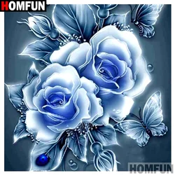 HOMFUN punta quadra/rotonda 5D pittura diamante fai da te 