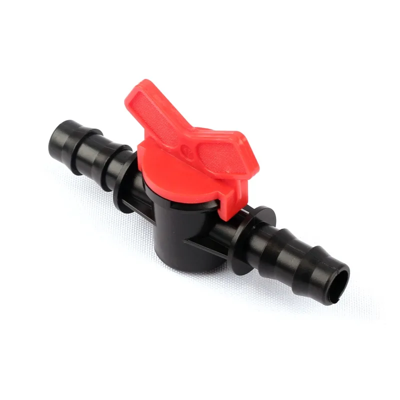 40pcs 16mm PE Garden Hose Ball Valve Irrigation Barbed Connectors Mist Adjuster Garden Greenhouse Watering System Parts