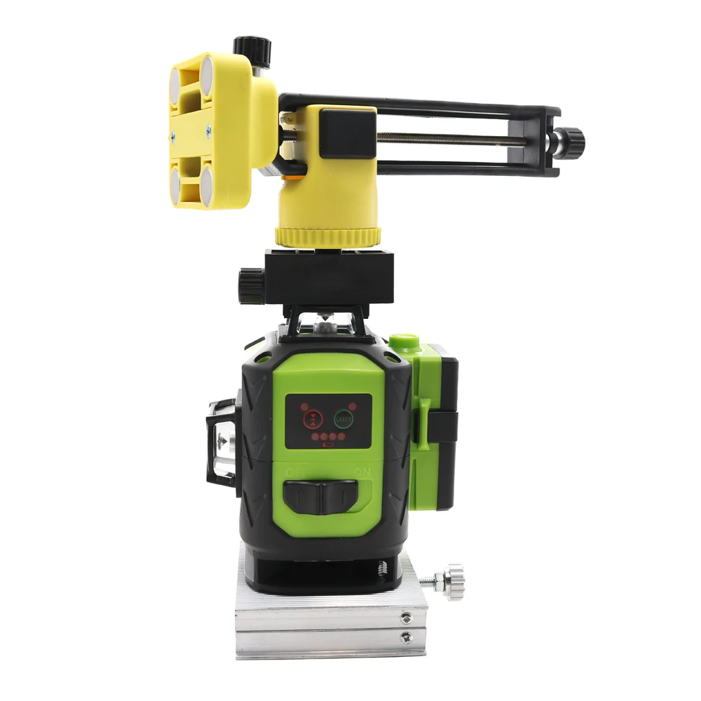 2pcs Battery Fukuda 4D laser level 16 lines 532NM Green laser level Automatic Leveling 360 Vertical&Horizontal Tilt & Outdoor