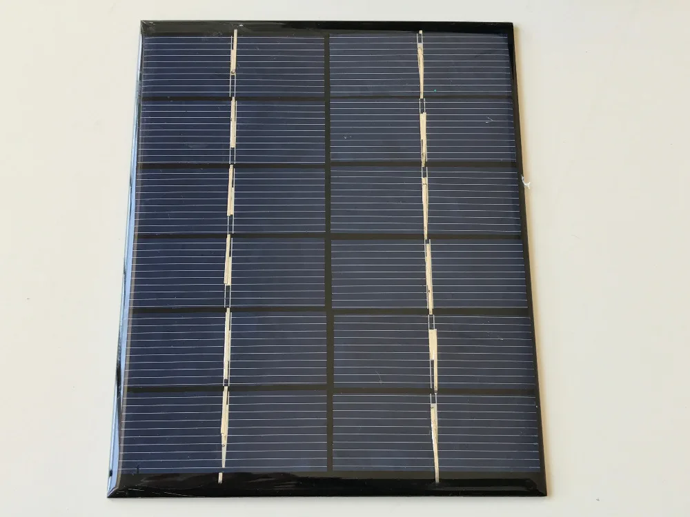 Epoxy solar panel 6V 2W polycrystalline A grade prefer quality can diy solar charger,light or other kids 10pcs/Lot Free shipping