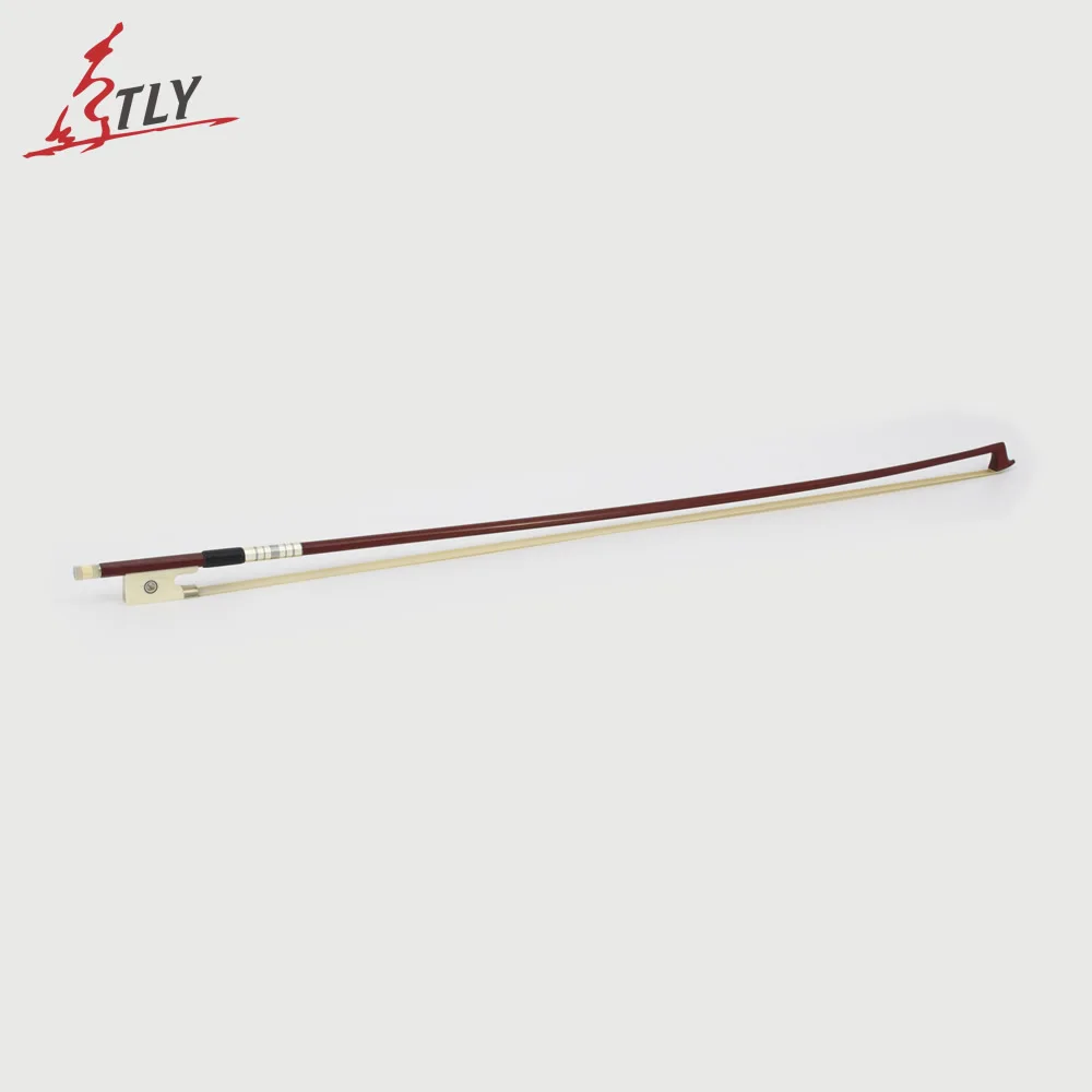 Factory Store High Quality 4/4 Violin Bow Fisheye Inlayed Imitation Ivory Frog Colored Shell Fiddle Bow Violin Accessories