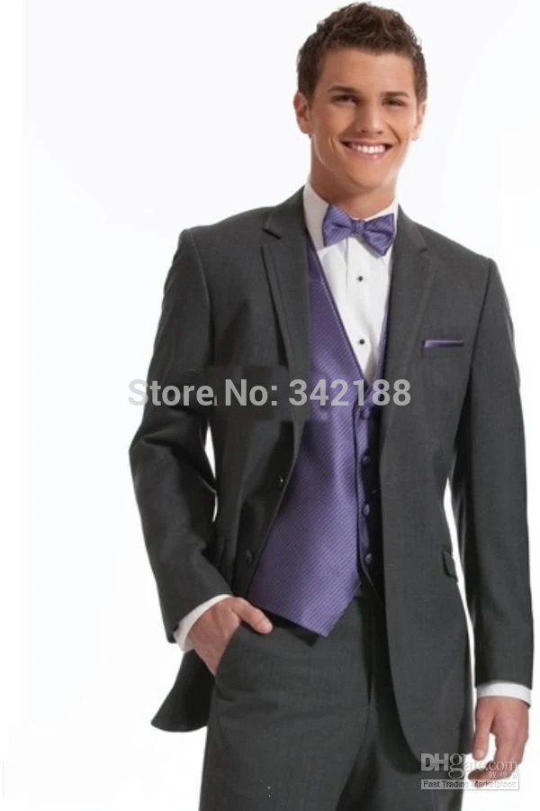 

FREE shipping/ Charcoal Groom Tuxedos Groomsmen Men's Wedding Suits Best man Suits/wedding dress Suitswedding men clothes