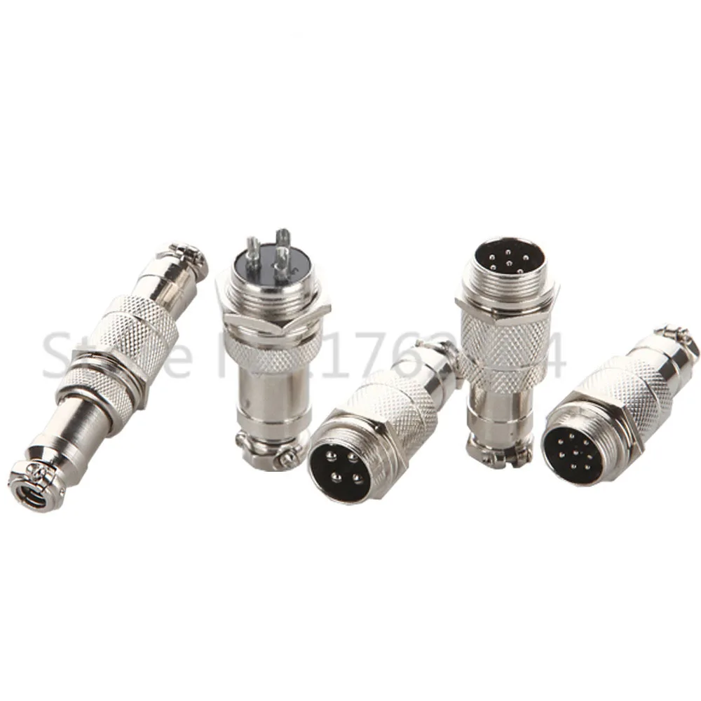 GX16-2 2Pin 16mm Male & Female Butt joint Connector kit GX16 Socket+Plug,  Aviation plug interface