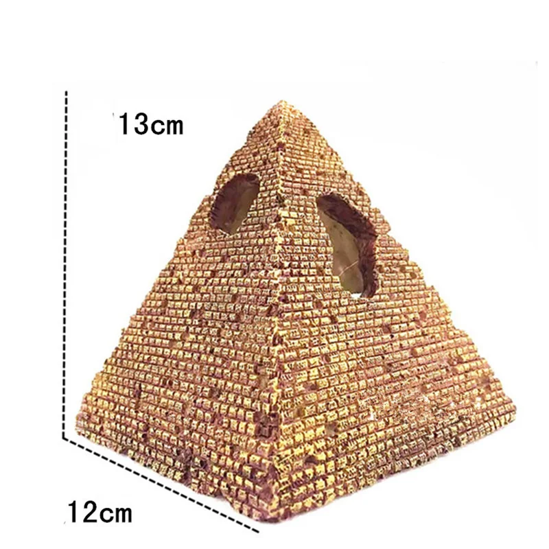 Easter Island Egyptian Pyramids Stone Cave Ornament Fish Tank Aquarium Decoration Terrarium Reptile Tank Aquarium Accessories