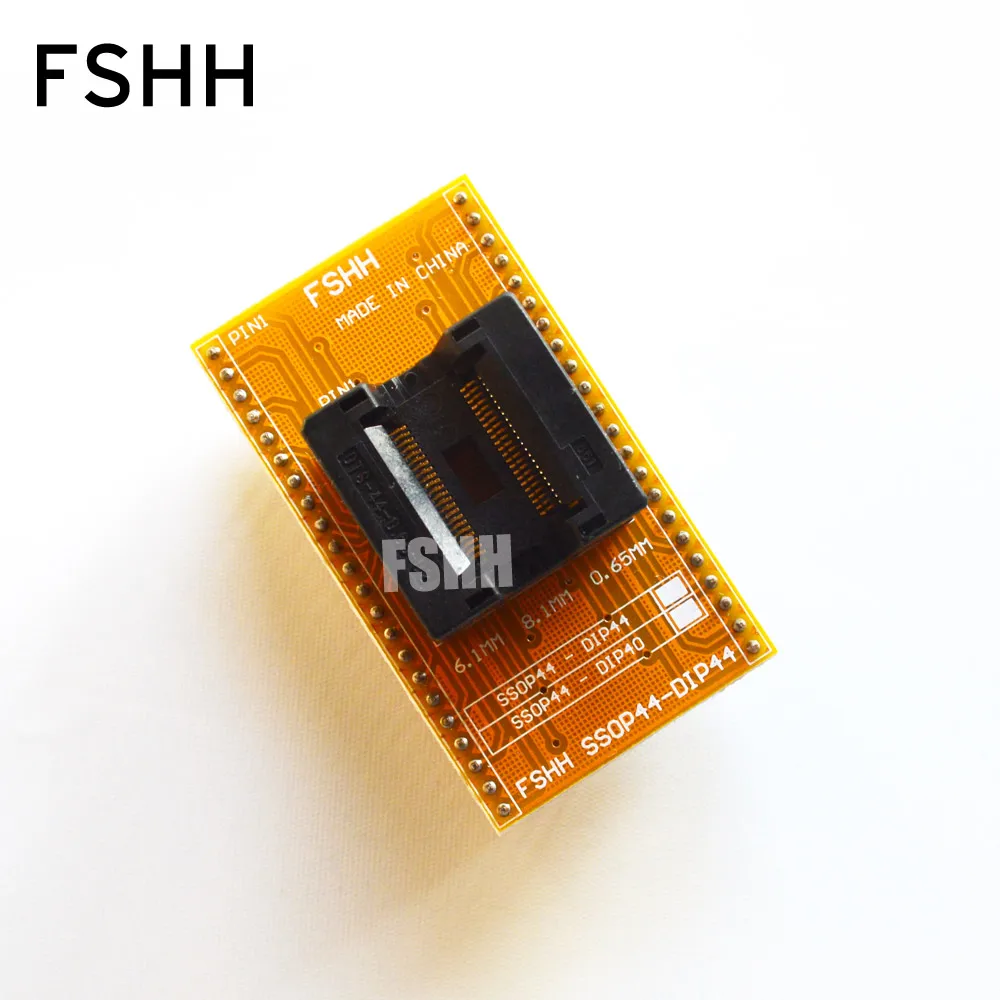 SSOP44 to DIP44 Programmer adapter OTS-44-0.65-02 test socket SSOP44 Pitch 0.65mm width 6.1mm 8.1mm