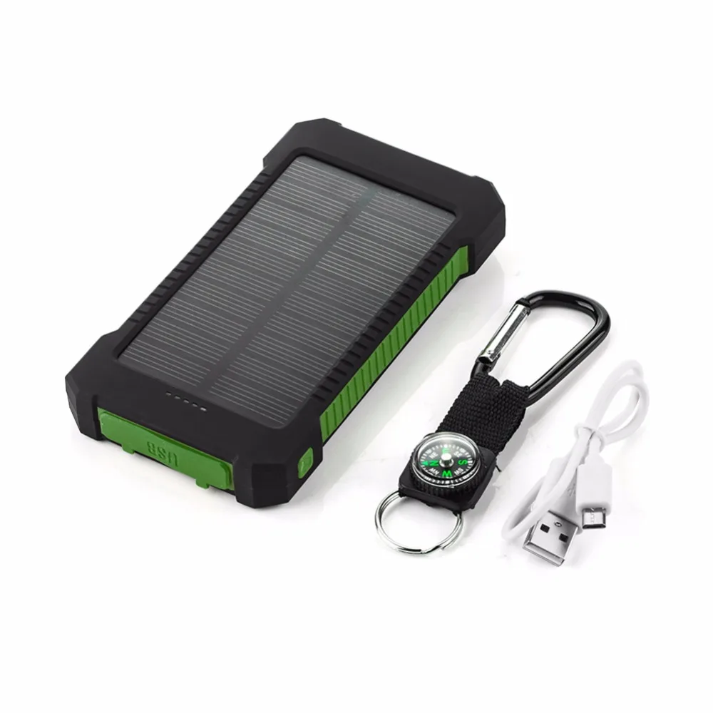 بنك طاقة شمسية مقاوم للماء ، بطارية مساعدة خارجية ، SOS Powerbank لهاتف iPhone 12 ، 11 ، huwa ، xios 14 ، 13 ، 47 mAh
