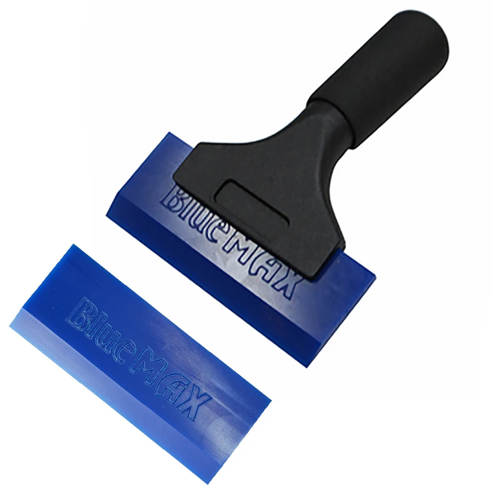 EHDIS Window Tint BlueMAX Rubber Squeegee Long Handle Water Wiper Ice Scraper Car Vinyl Film Wrap Scraper Glass Cleaning Tool