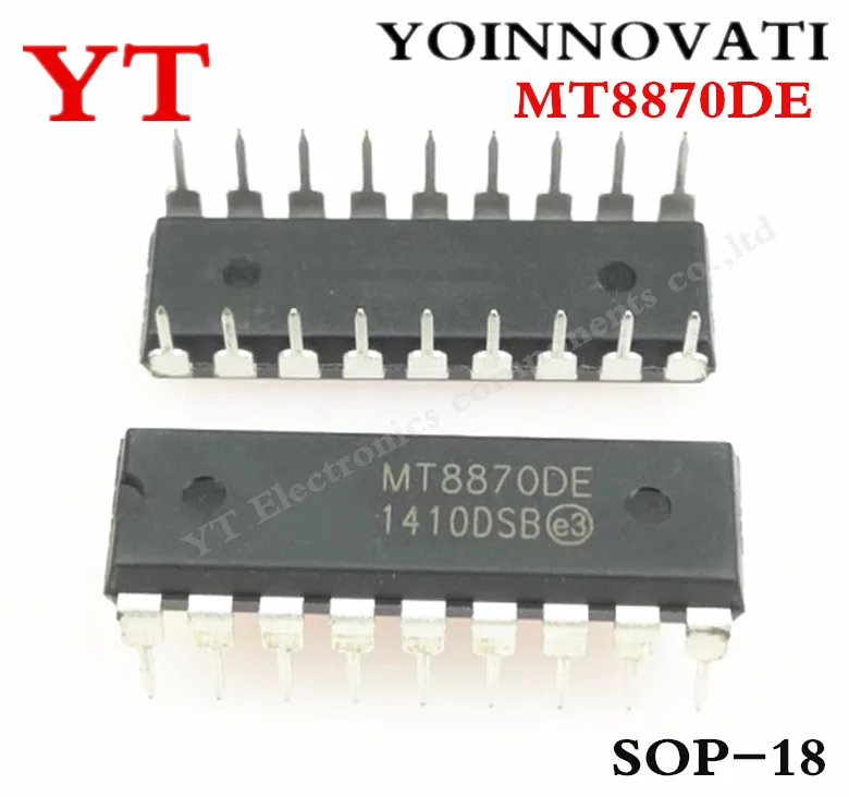  100pcs/lot MT8870DE  MT8870  8870 RECEIVER DTMF 18DIP IC Best quality