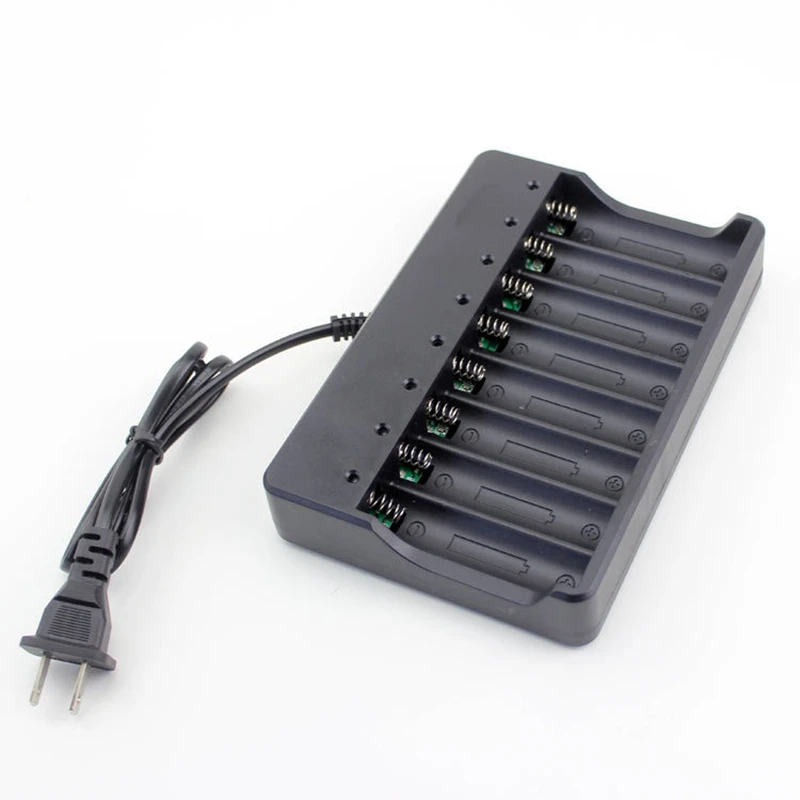 Caricabatterie GTF 18650 batteria al litio agli ioni di litio a 8 slot batteria standard di ricarica 8 caricabatterie al litio con ricarica indipendente