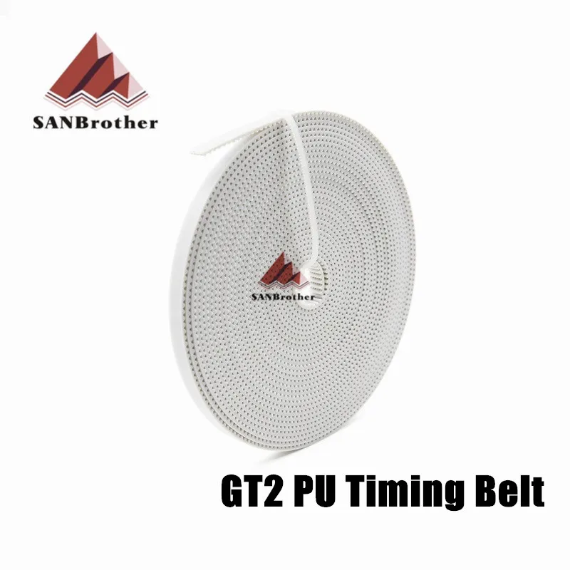 5M/Lot PU with Steel Core GT2 Belt 2GT Timing Belt 6mm Width 5M a Pack for 3D printer Free Shipping