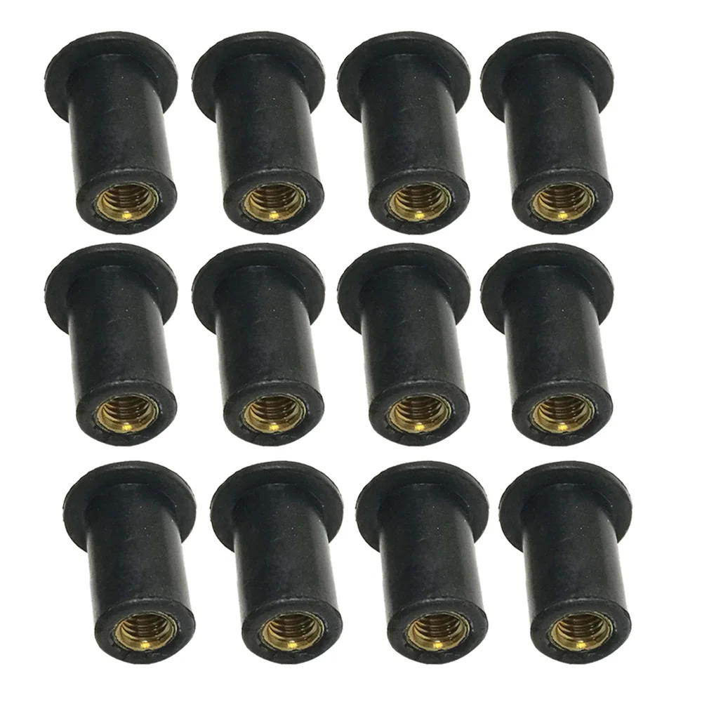 6/12pcs M5 Kayak Rubber Well Nuts Blind Fastener Rivet Fishing Kayak Accessories Nuts Windscreen Wellnuts