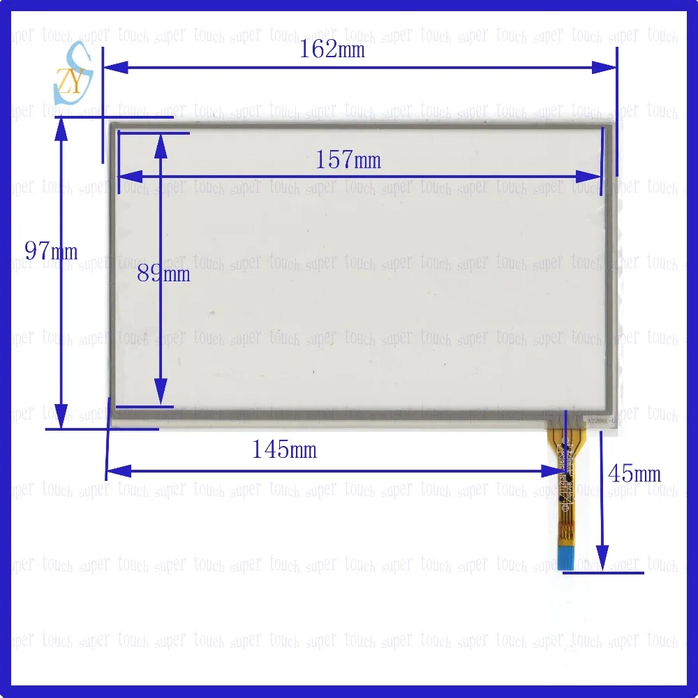 

ZhiYuSun A2286C 161mm*97mm New 7Inch Touch Screen for 7GPS the GLASS is 161*97 for ONDA tble compatible for gps touch