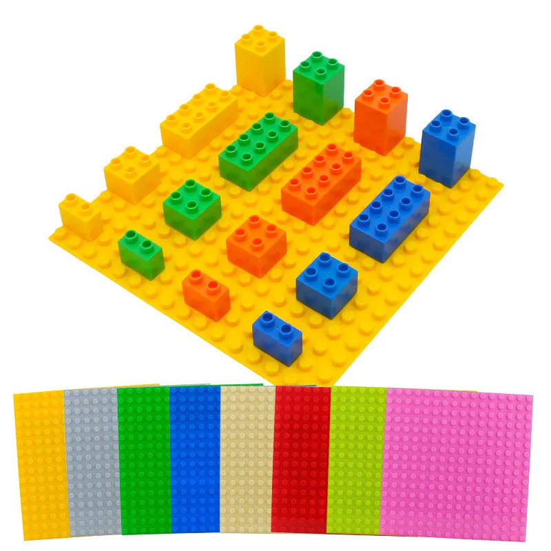 

Big Particle DIY Construction Building Block Accessories Colorful Blocks Baseplates Toys Base Plate For Baby Children Gifts