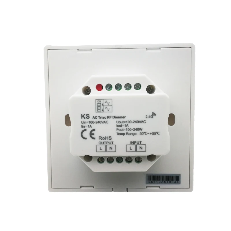 New AC Triac LED Dimmer 220V 230V 110V Dimmable Knob On Off Switch Bulb Lamp Light Dim 1A Output Leading Edge Cut Dim