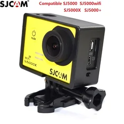 Clownfish For Sj5000 Frame Case Original Sjcam SJ5000X Plus Wifi Protective Border Sport Camera Quick release Base Mount Screw