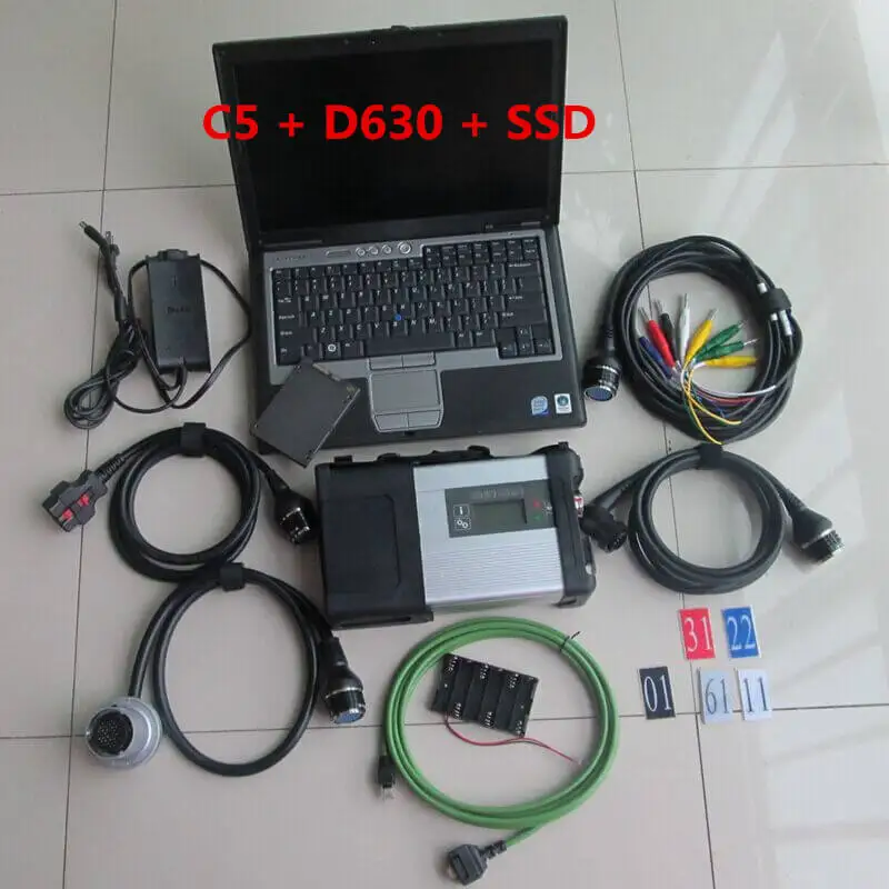 

Professional 2024.06V 480G SSD Software Install Laptop D630 with car diagnostic repair tool SD Connect Compact 5 Auto Scanner