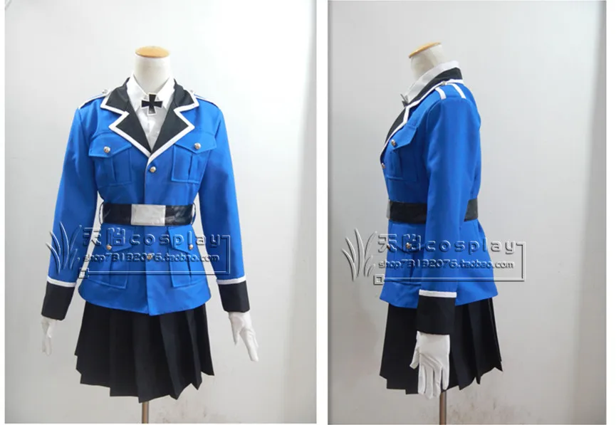 

APH Axis Powers Hetalia Prussia женский карнавальный костюм 11