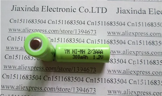 充電式ニッケル水素電池,1.2v,2/3aaa,300mah,1.2v,2/3 aaa,ピース