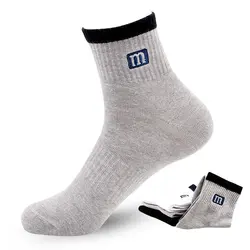 3 Paare/los Hohe Qualität männer Socken Baumwolle Mode Sport Männlichen Socken Atmungsaktiv Komfortable Plus Männer Socken