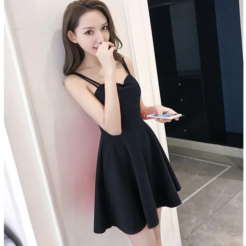 UHYTGF 2021 New Summer Dresses Off Shoulder Sexy Dress Fashion Girl Sling Open Back Party Dresses V-Neck Pullover Boho Dress 258