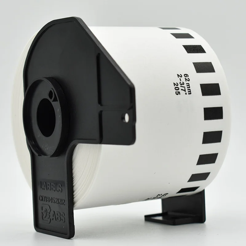 1PC Refill Rolls Thermal Paper DK-22205 Label 62mm*30.48m Continuous Compatible for Brother Label Printer White Paper DK22205