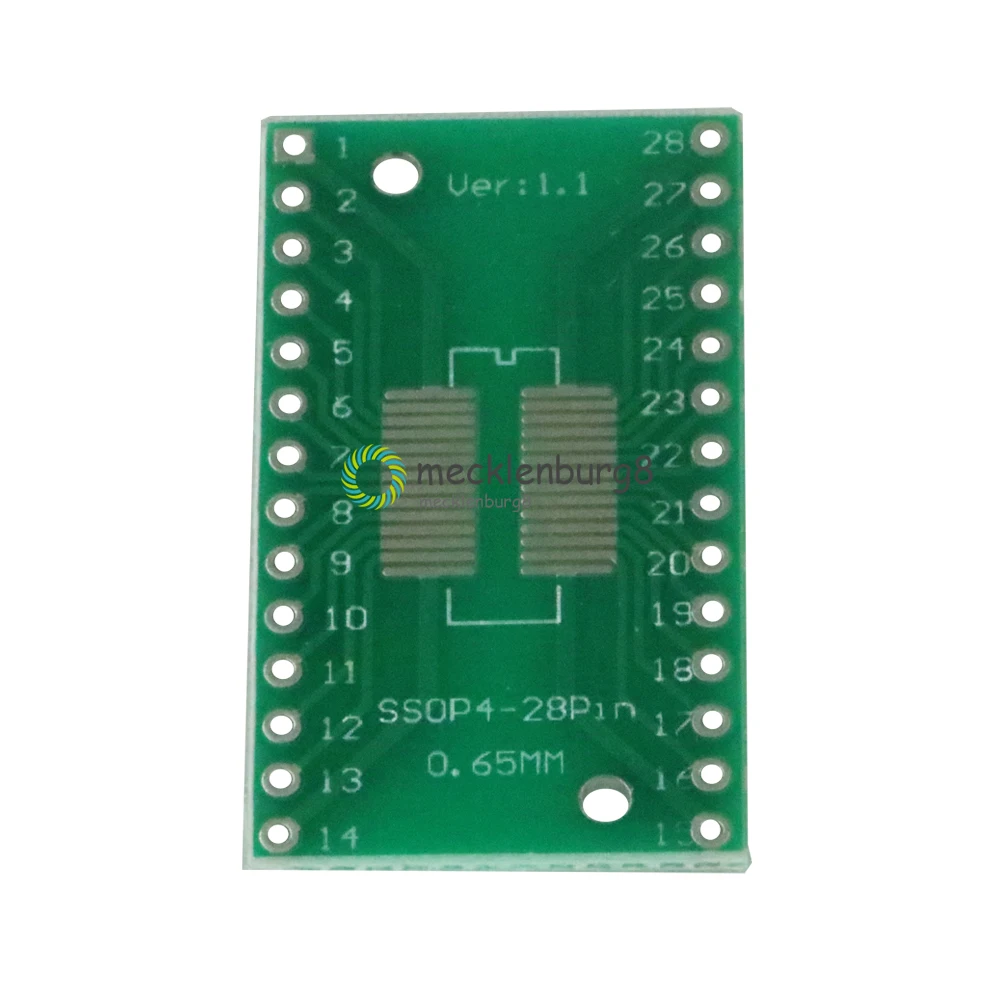 5 pieces. SSOP28 SOP28 TSSOP28 to DIP28 adapter converter PCB 0.65 / 1.27 mm