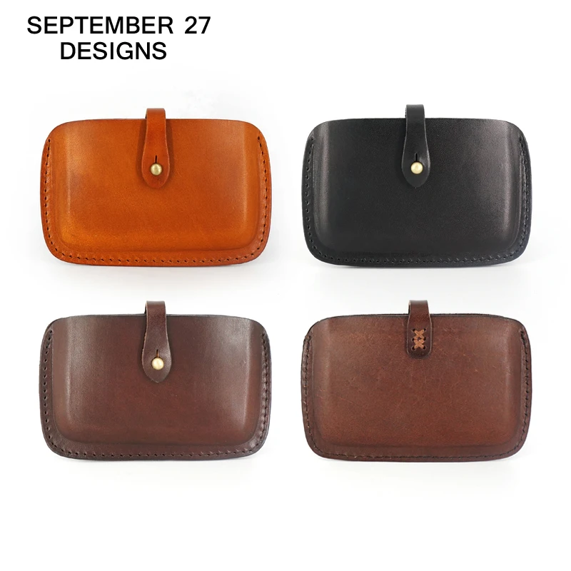 Nowe mody portfele na karty kredytowe mężczyźni prawdziwej skóry luksusowe ręcznie nazwa/ID/biznes etui na karty Cowskin Retro Mini torebki damskie