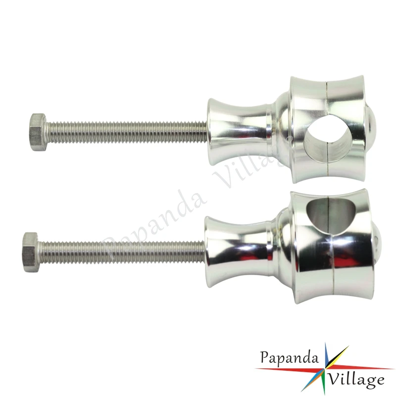 Papanda Motorbikes Silver 25mm Handlebar Riser 1