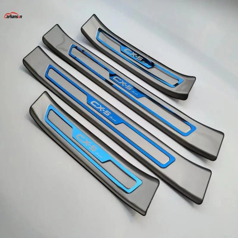 For Mazda CX-5 CX 5 CX5 2017 2019 Original Threshold Bar Car Accessories Door Sill Plate Protector Threshold Pedal Trim Styling