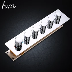 hm Bathroom Accessories Thermostatic Diverter Shower Valve Large Flow 5 Ways Brass Mixer Faucet Tap Controller System
