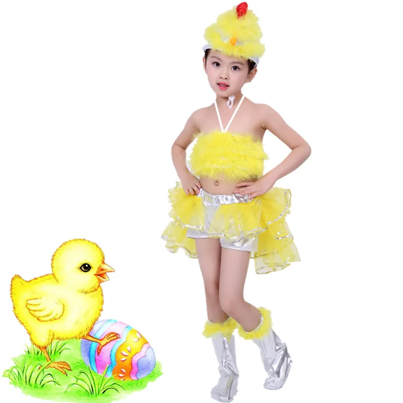 Children's animal clothing chicks also crazy dance costumes children's performance costumes girls bird costumes