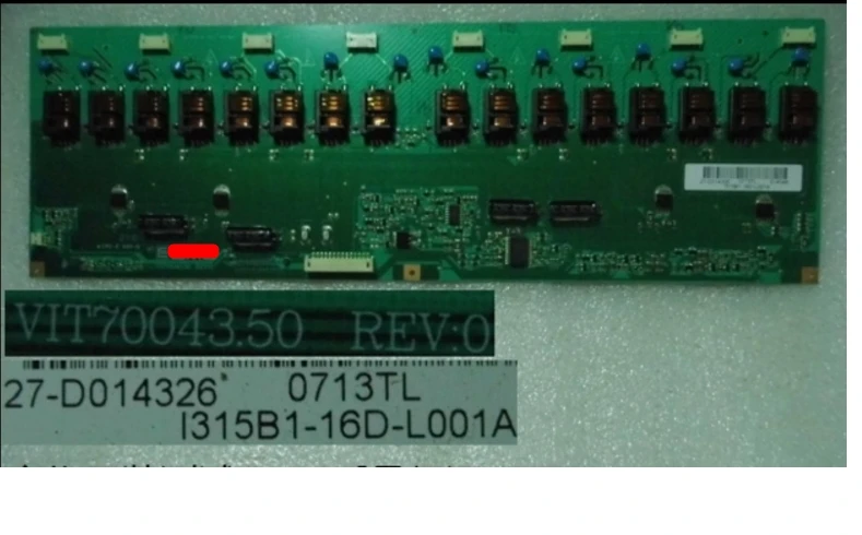 VIT70043.50 I315B1-16D-L001A L32F1A L32R1용 고전압 보드와 연결가격 차이