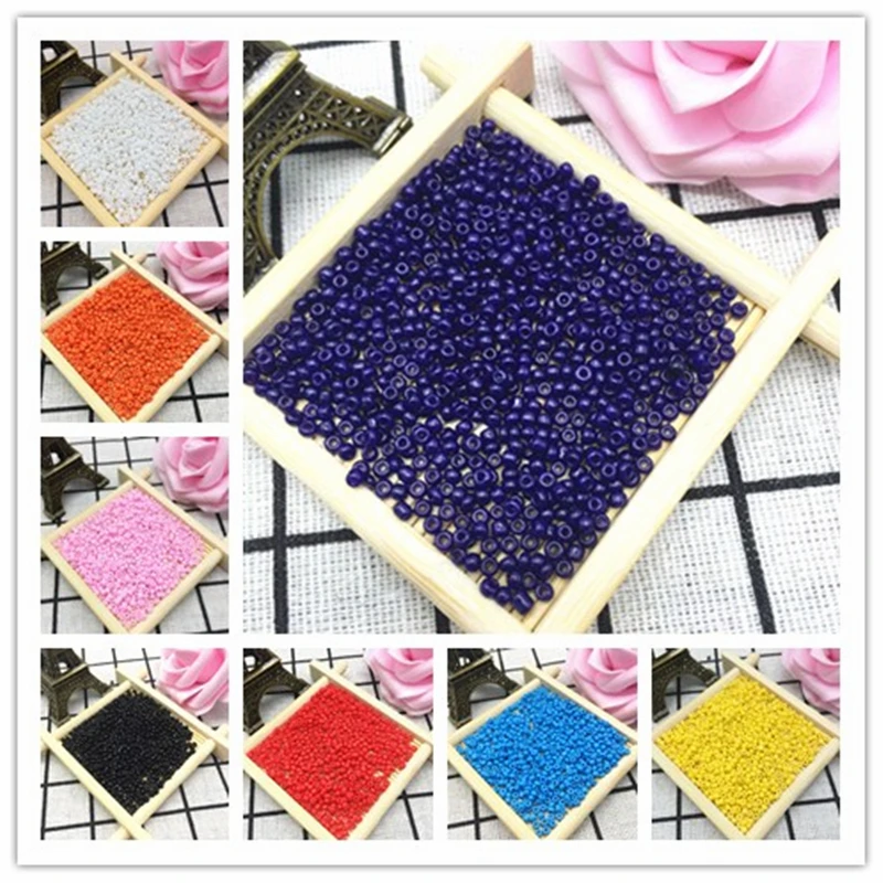 Wholesale 2/3/4mm 1000/500/200pcs Lined Round Hole Czech Glass Seed Beads Spacer Jewelry Fitting