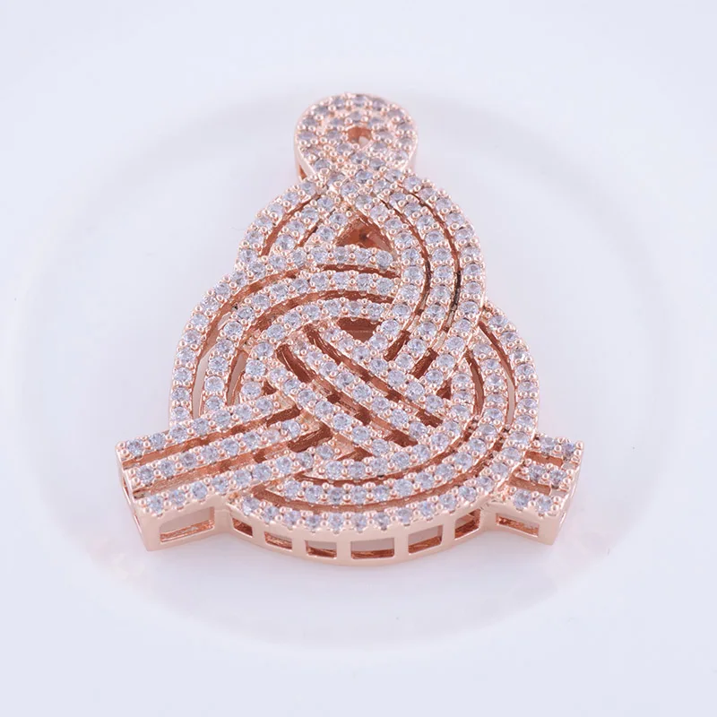 Fashion Jewelry Big Zircon Czech Charms Connector For Bracelets & Necklaces Vintage Copper Micro Pave Charms Jewelry Accessories