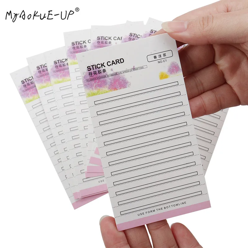 10 pcs/lot Lash Stand Eyelash Glue Pallet Disposable Lashes Holder Sticker Pads Stand Eyelash Extension Makeup Tools