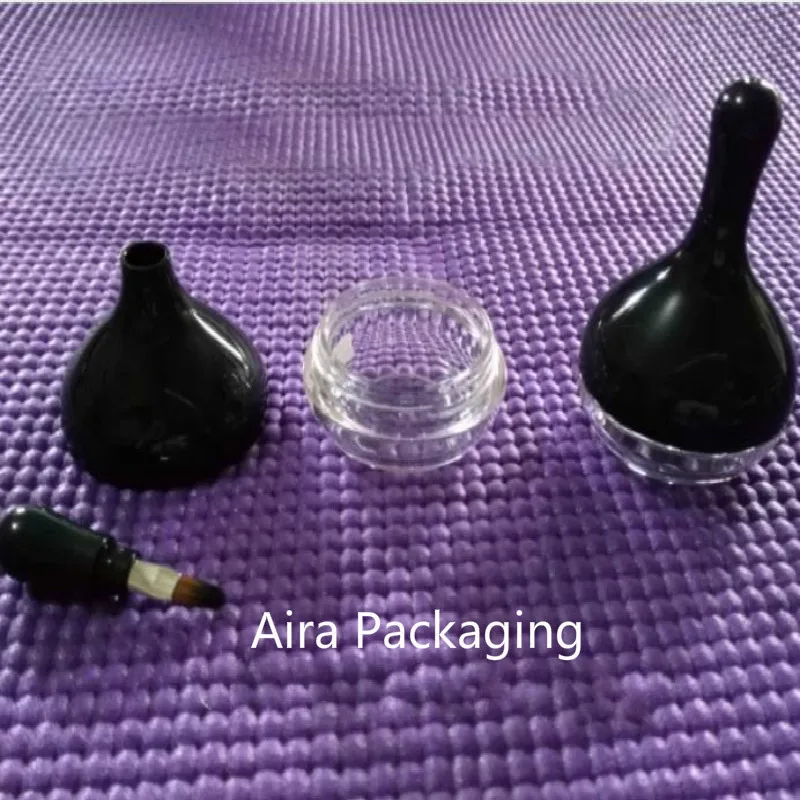 30pcs/lot 10G Eyebrow Storage Box Empty Cosmetic Lip Gloss Refillable Bottle Plastic Lipstick Sub Package Container