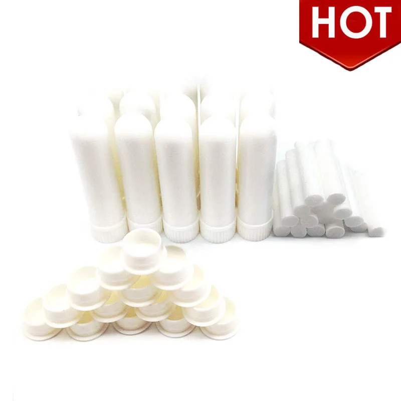 

2000Pcs Aromatherapy Inhaler Blank Nasal Inhaler Empty Aromatherapy Oil Nasal Inhaler Tubes Complete Sticks With Cotton core