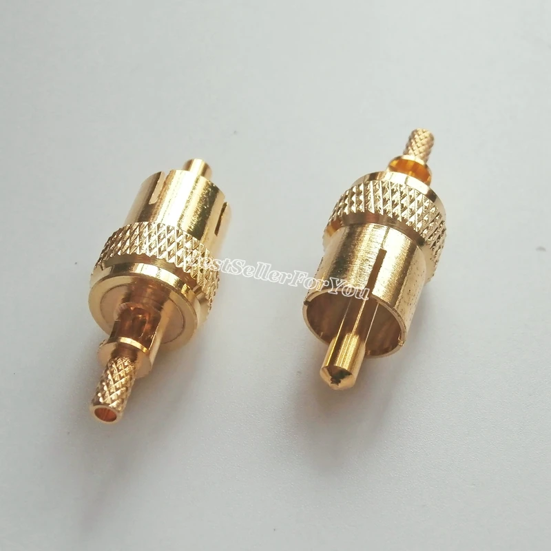 

1Pcs RCA Plug male window Crimp for RG174 RG316 LMR100 cable Straight RF connector