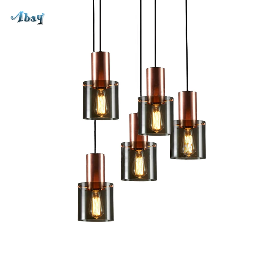 Danish Style Glass Bottle Shape Pendant Lights Modern Design Lamp for Living Room Bar Coffee Shop Luxury Dining Room Decor Led