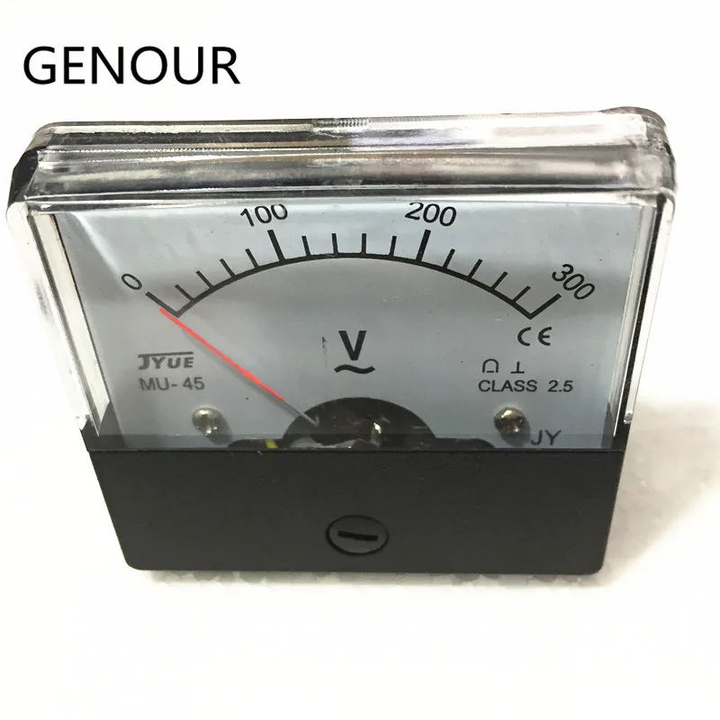 Single Phase Generator Voltmeter For 2KW 5KW 2500 6500 Gasoline Generator,Square Voltage Meter 0-300V