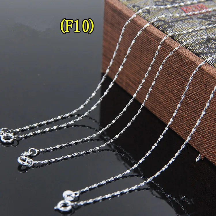 10pcs Silver Plated Copper Fashion Extension Chain Necklace Chains Bulk With Lobster Clasps Diy Jewelry Making 45cm/18inch Z778