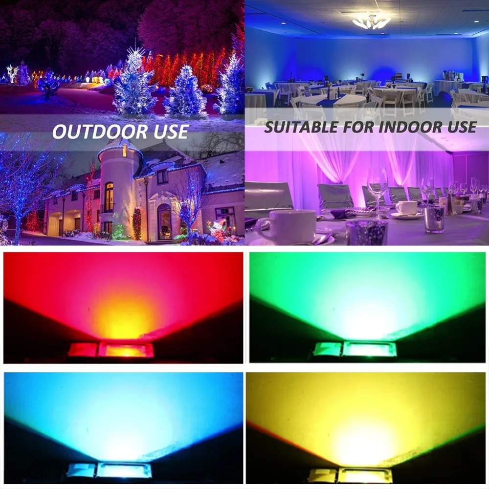 LED Flood Light Outdoor Lamp Led Spotlight Reflector Sensor Floodlight 10W 20W 30W 50W Waterproof Garden 12V 220V 110V Lighting