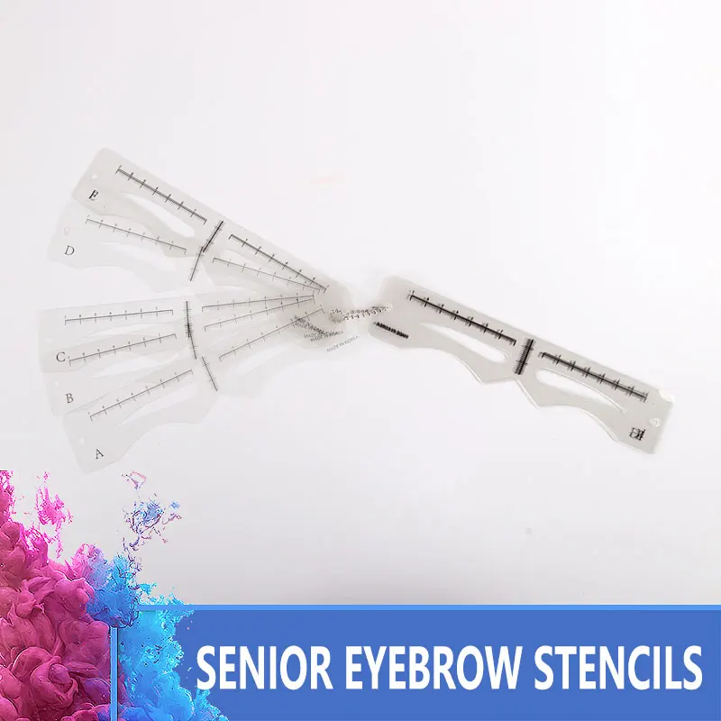 Senior different eyebrow stencil models eyebrow shaping makeup styles eyebrow templates 12 pairs with scal