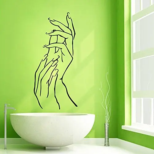 

Salon Sticker Decal Nail Muurstickers Posters Vinyl Wall Art Decals Pegatina Decor Decoration Mural Salon Sticker