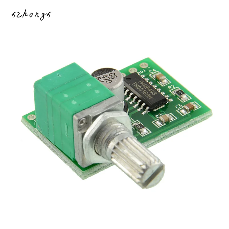 Плата цифрового усилителя PAM8403 mini 5 в с переключателем потенциометра, может быть питана от USB