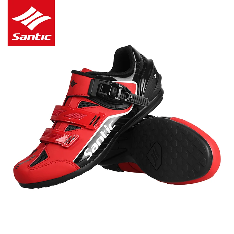 SANTIC Cycling Bike Bicycle Shoes Sneaker Breathable Outdoor Sport Professional Road Bicycle Shoes Non-Slip No-Lock Equipment