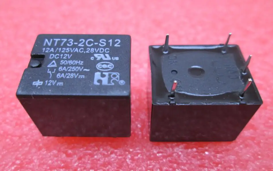 

NEW 12V relay NT73-2C-12-DC12V NT73-2C-12-12VDC NT732CS12 DC12V 12VDC 12V 6A 250VAC 5PIN